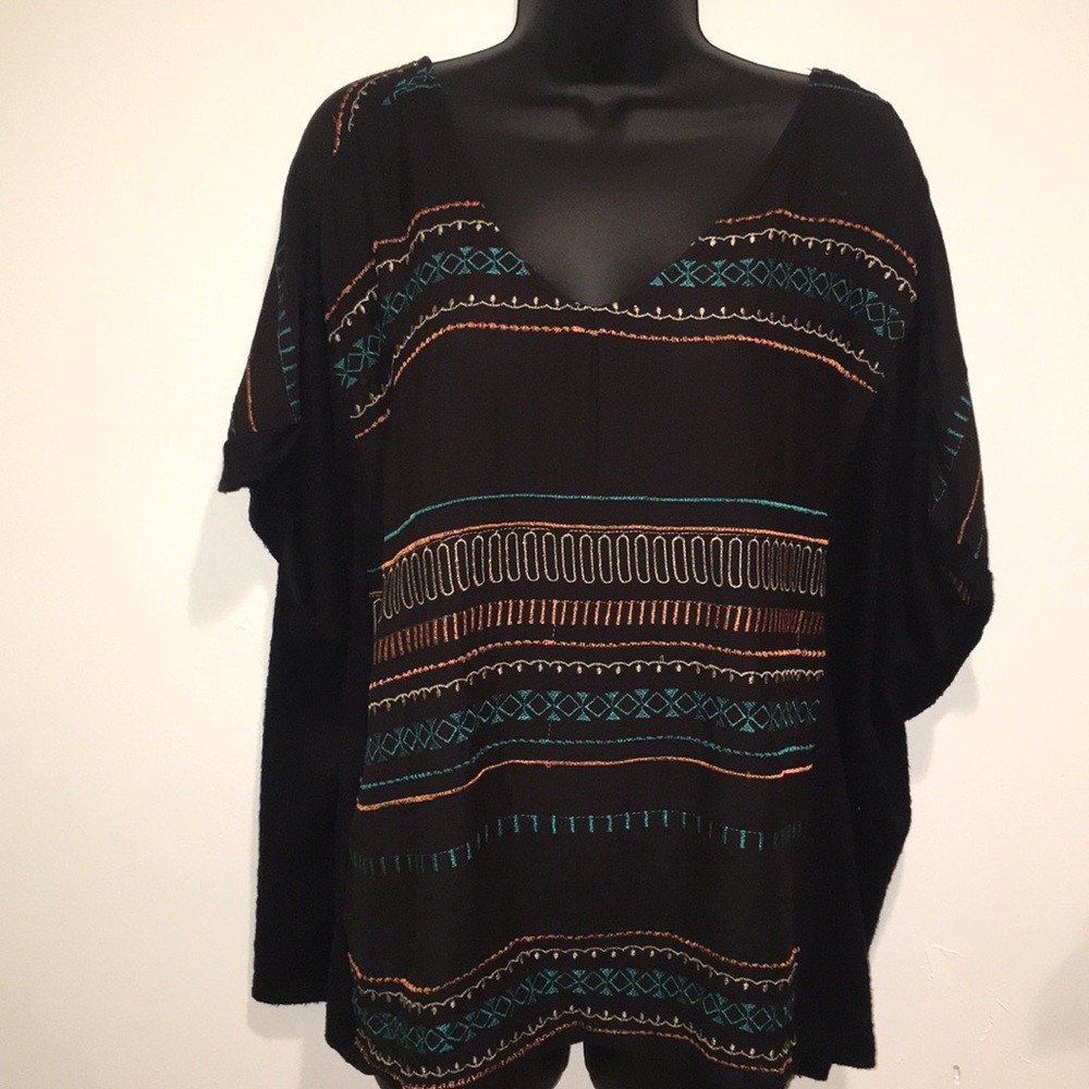 BY TOGETHER- EMBROIDERED TOP